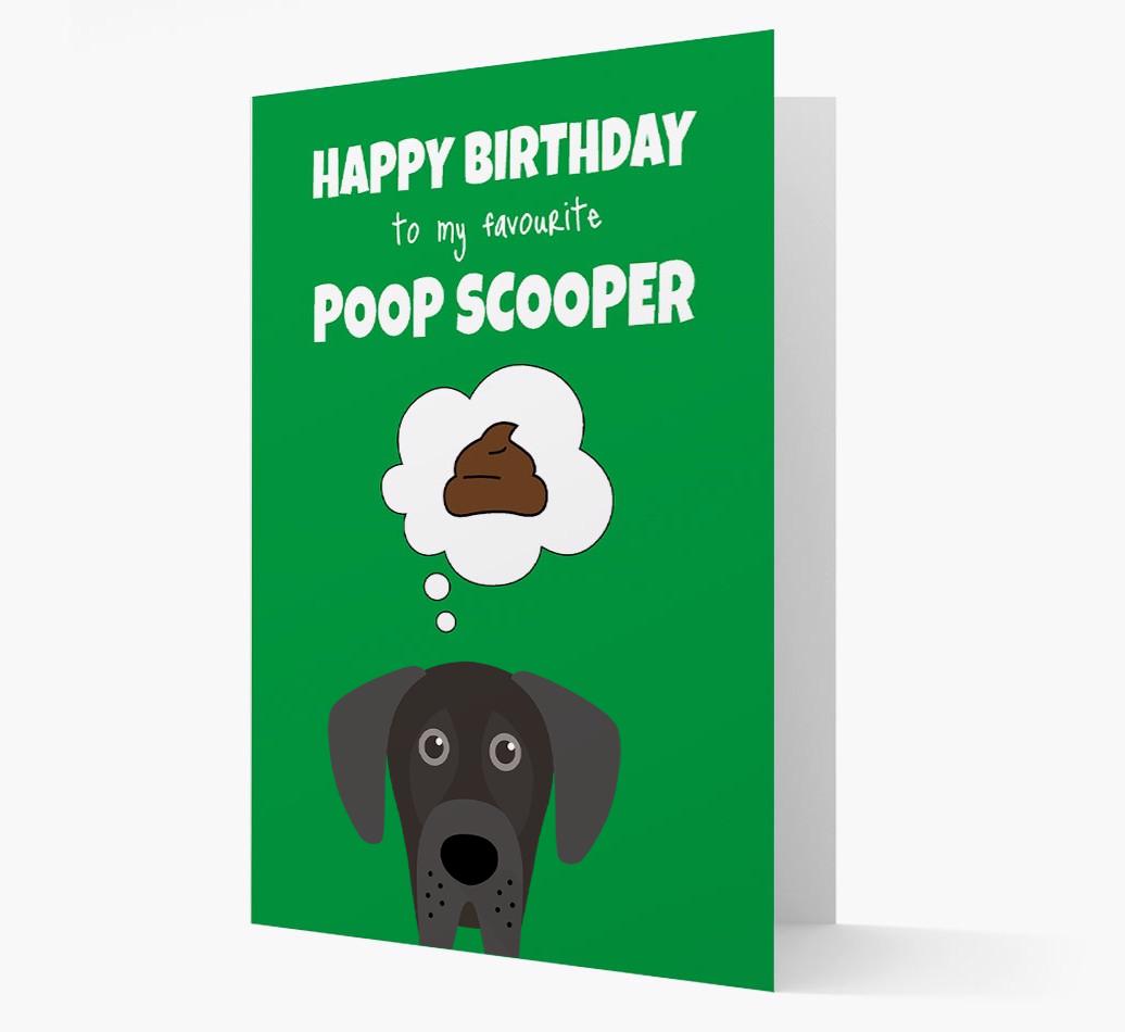 Card 'Poop Scooper' with {breedCommonName} Icon