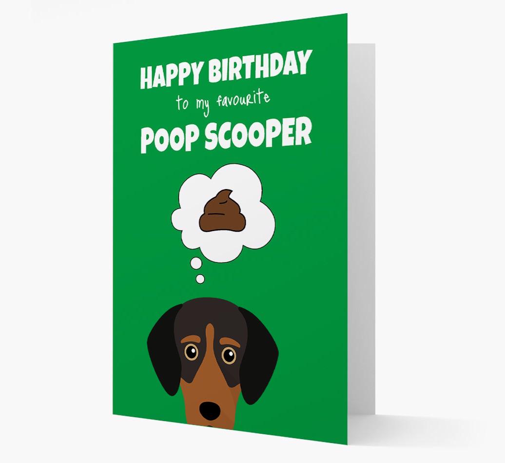 Card 'Poop Scooper' with {breedCommonName} Icon