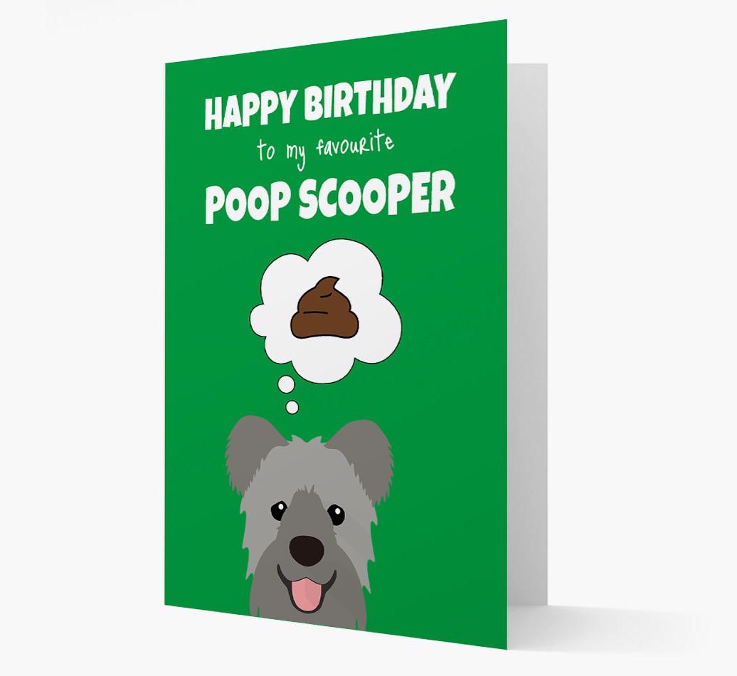 Card 'Poop Scooper' with {breedCommonName} Icon
