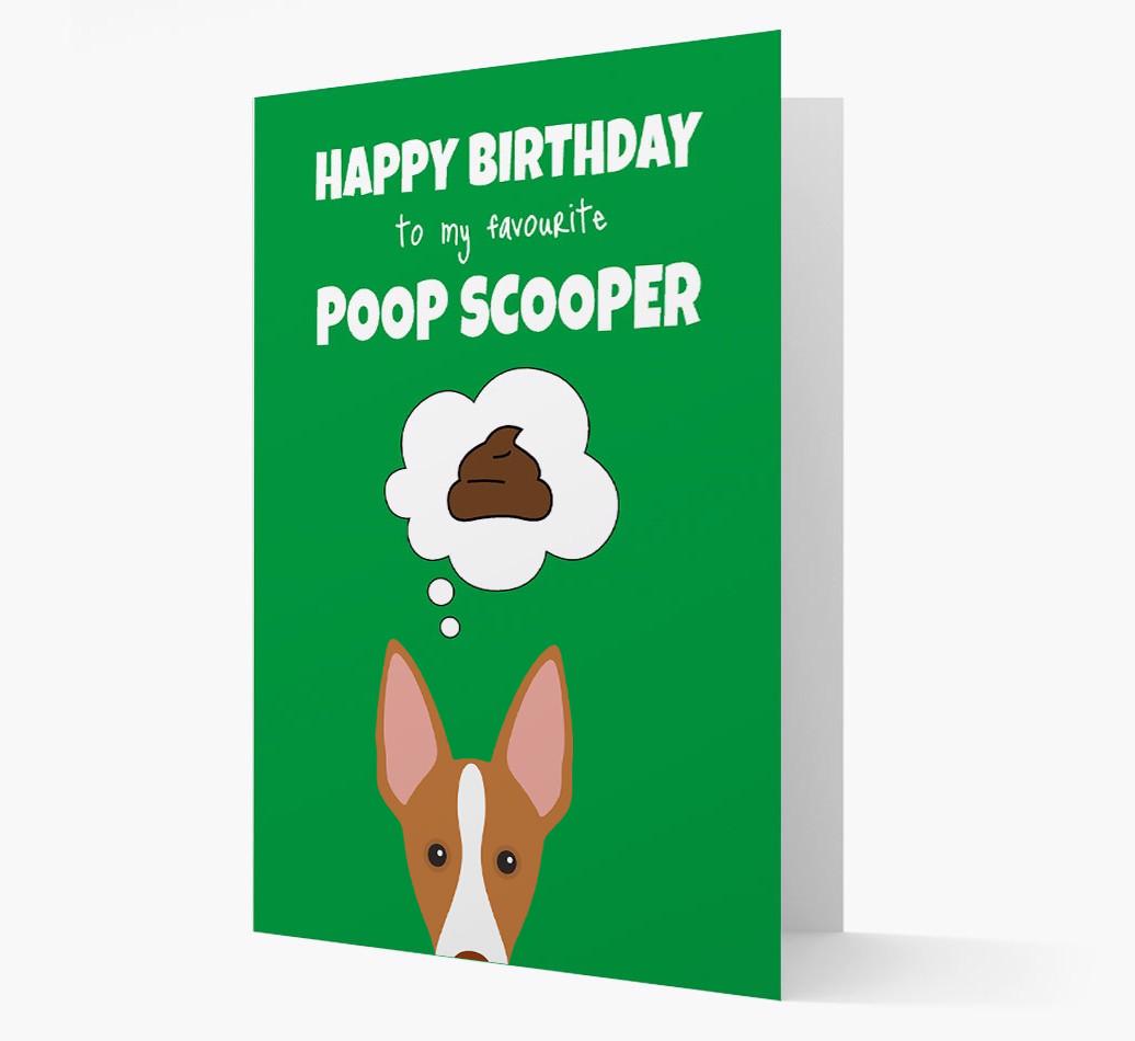 Card 'Poop Scooper' with {breedCommonName} Icon