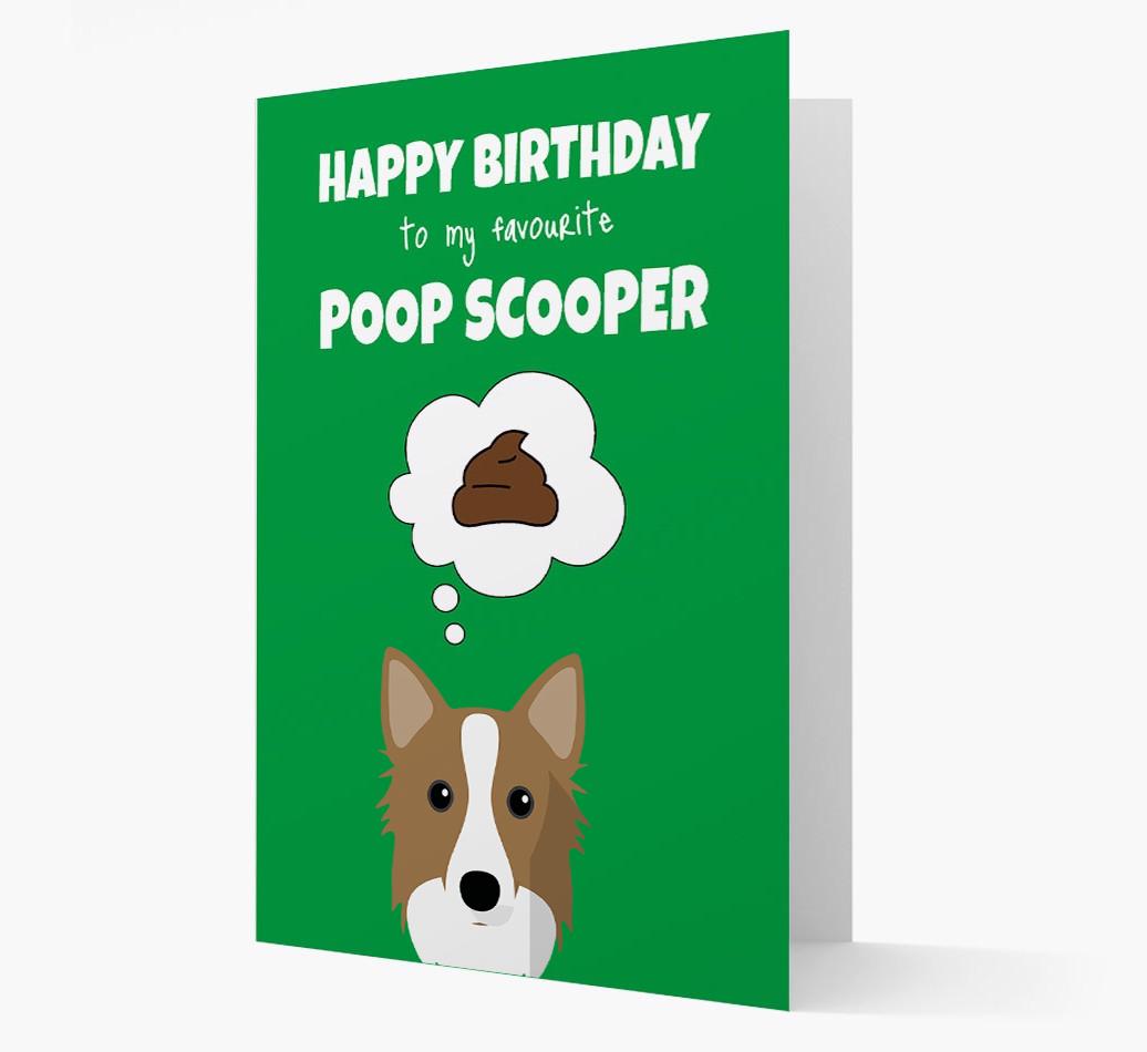 Card 'Poop Scooper' with {breedCommonName} Icon
