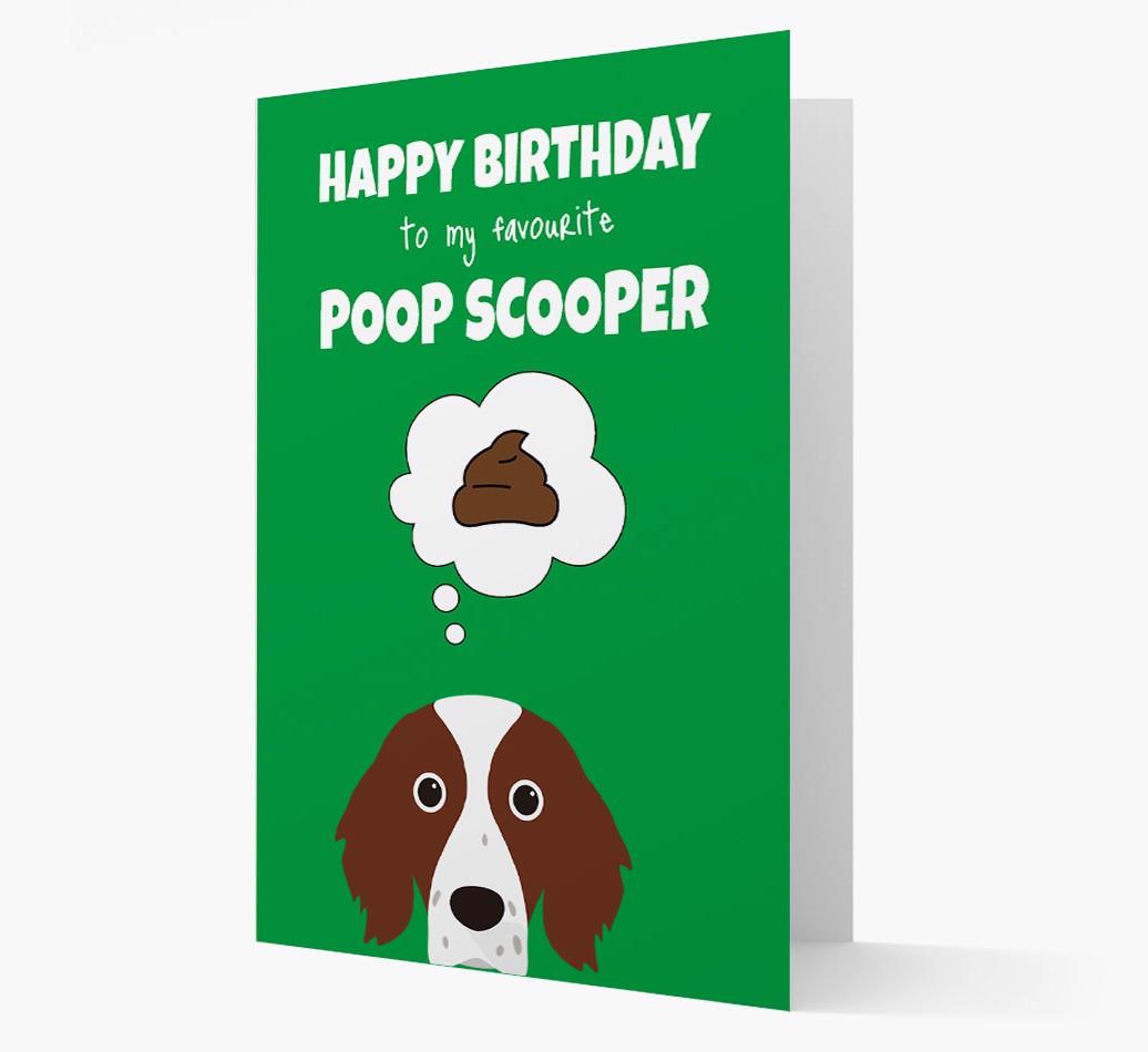 Card 'Poop Scooper' with {breedCommonName} Icon