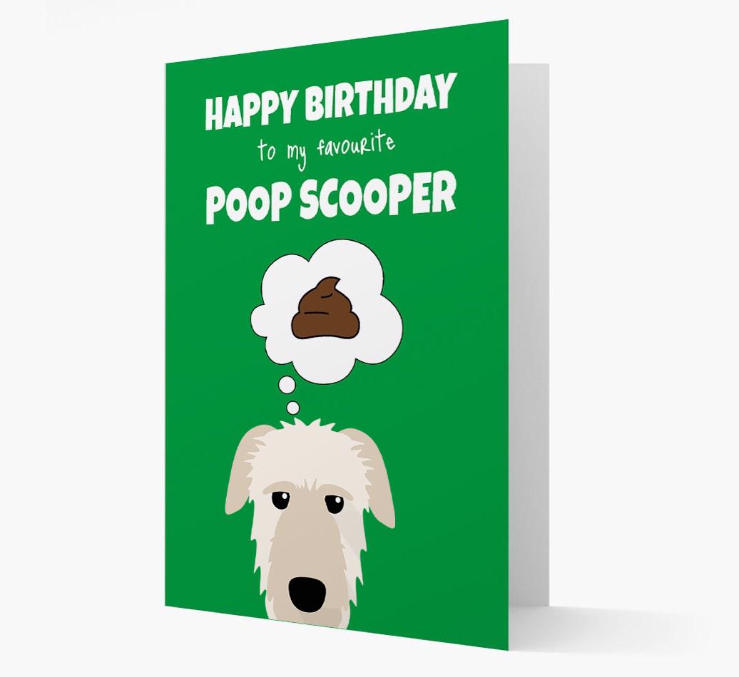 Card 'Poop Scooper' with {breedCommonName} Icon