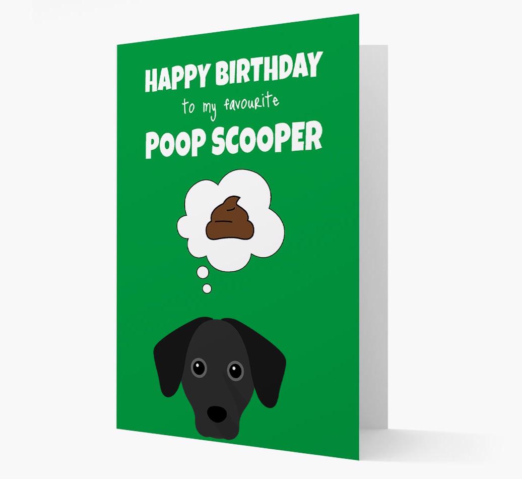 Card 'Poop Scooper' with {breedCommonName} Icon