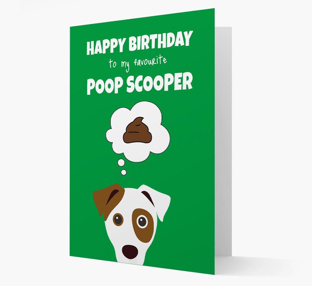 Card 'Poop Scooper' with {breedCommonName} Icon