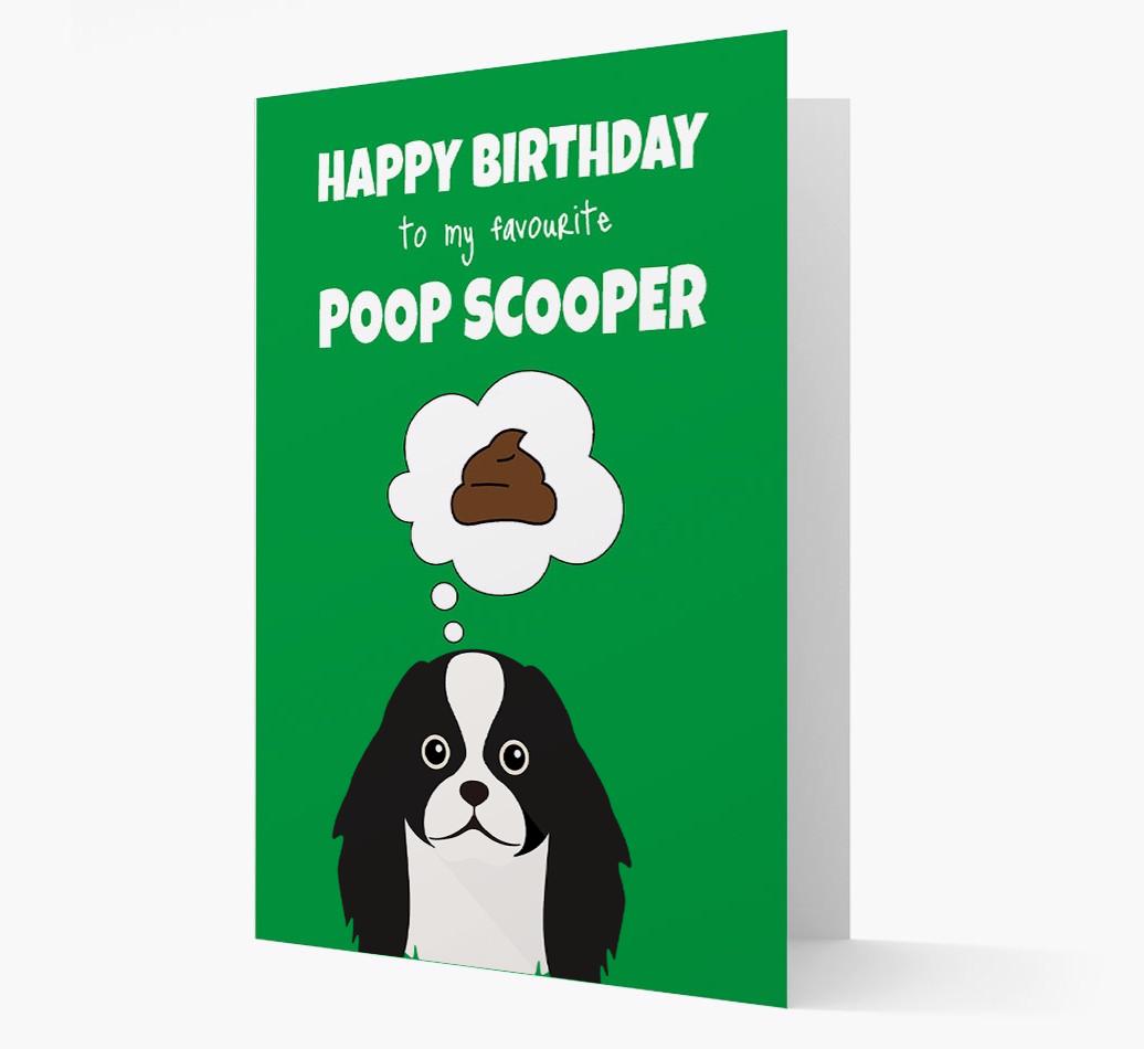 Card 'Poop Scooper' with {breedCommonName} Icon