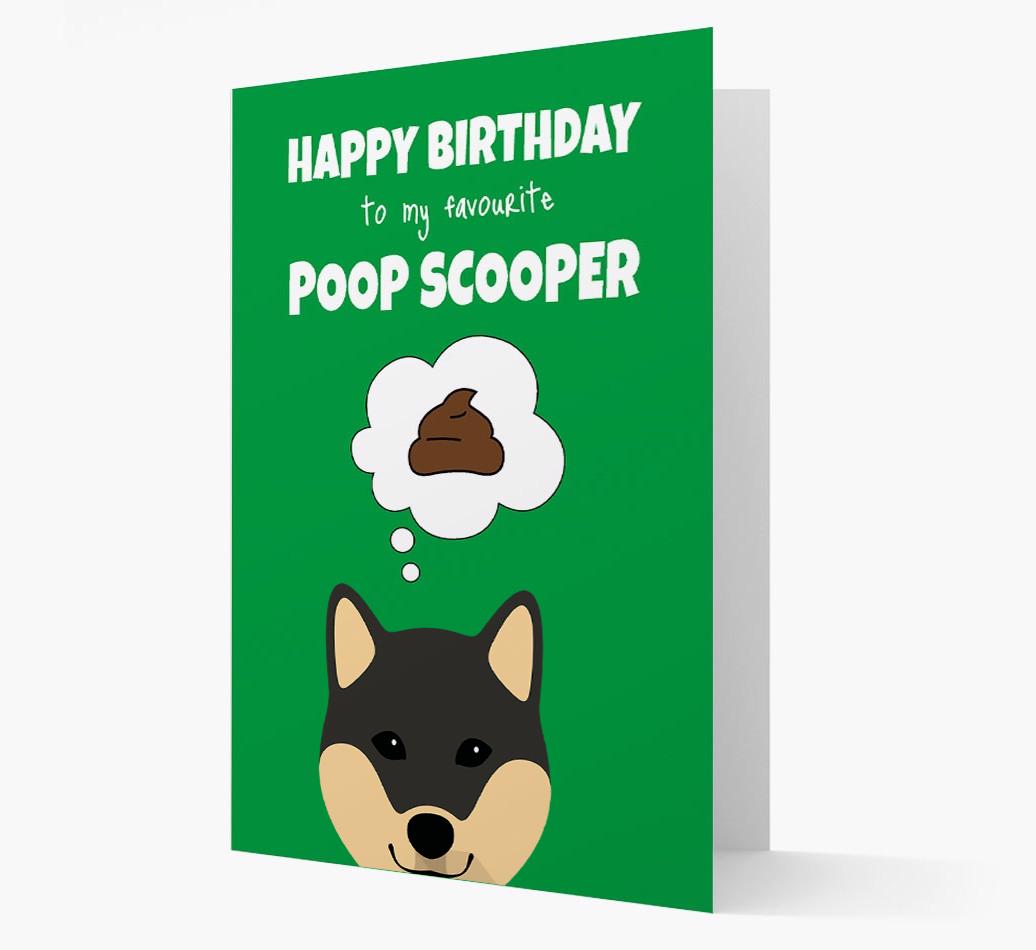 Card 'Poop Scooper' with {breedCommonName} Icon