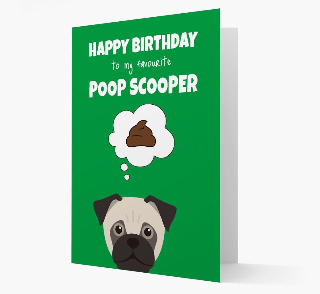 Card 'Poop Scooper' with {breedCommonName} Icon