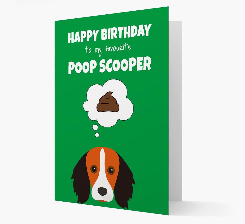 Card 'Poop Scooper' with {breedCommonName} Icon