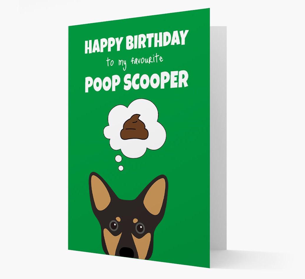 Card 'Poop Scooper' with {breedCommonName} Icon