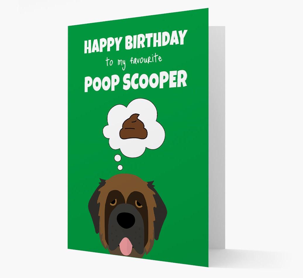 Card 'Poop Scooper' with {breedCommonName} Icon