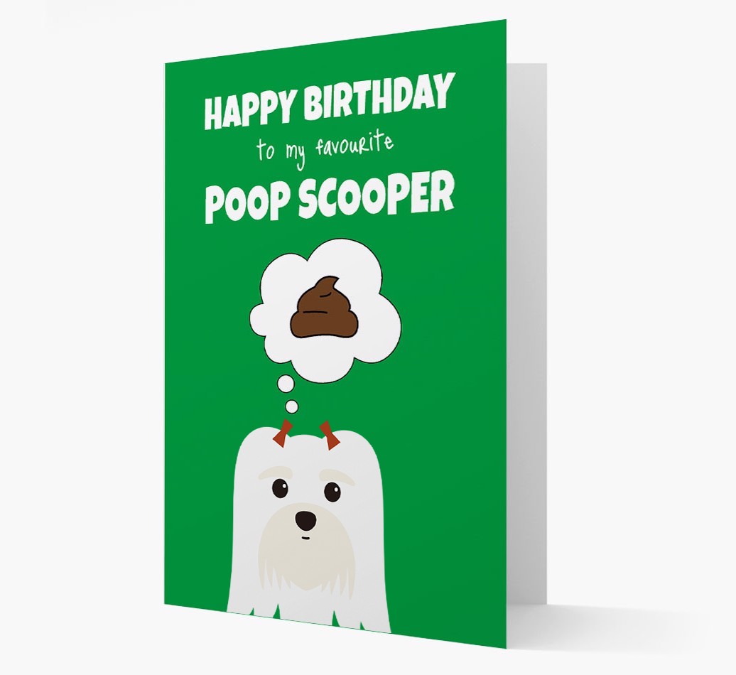 Card 'Poop Scooper' with {breedCommonName} Icon