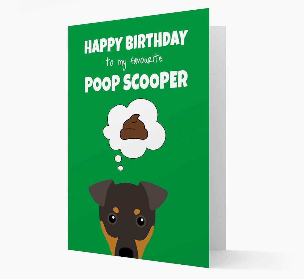 Card 'Poop Scooper' with {breedCommonName} Icon