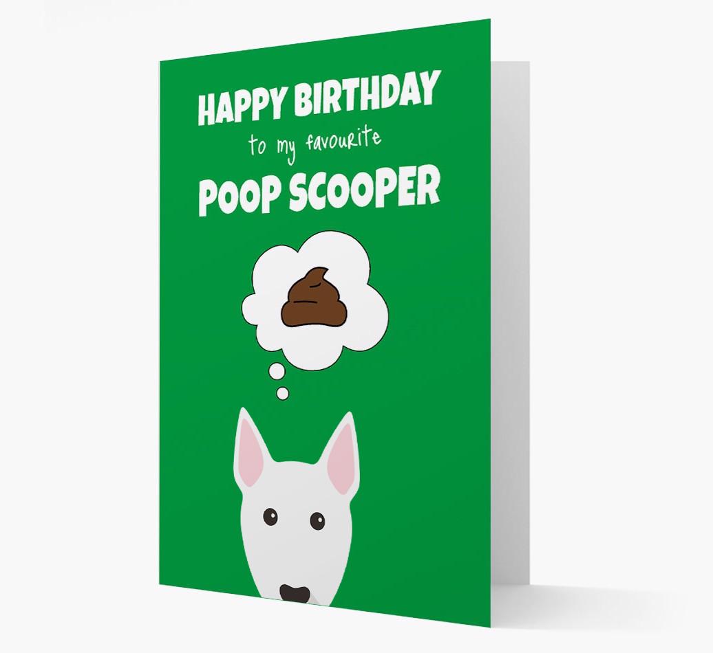 Card 'Poop Scooper' with {breedCommonName} Icon