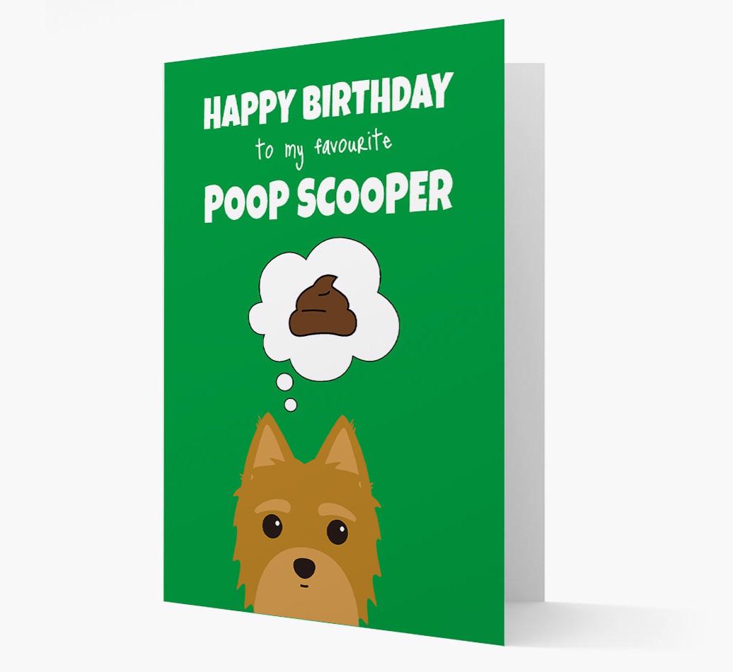 Card 'Poop Scooper' with {breedCommonName} Icon