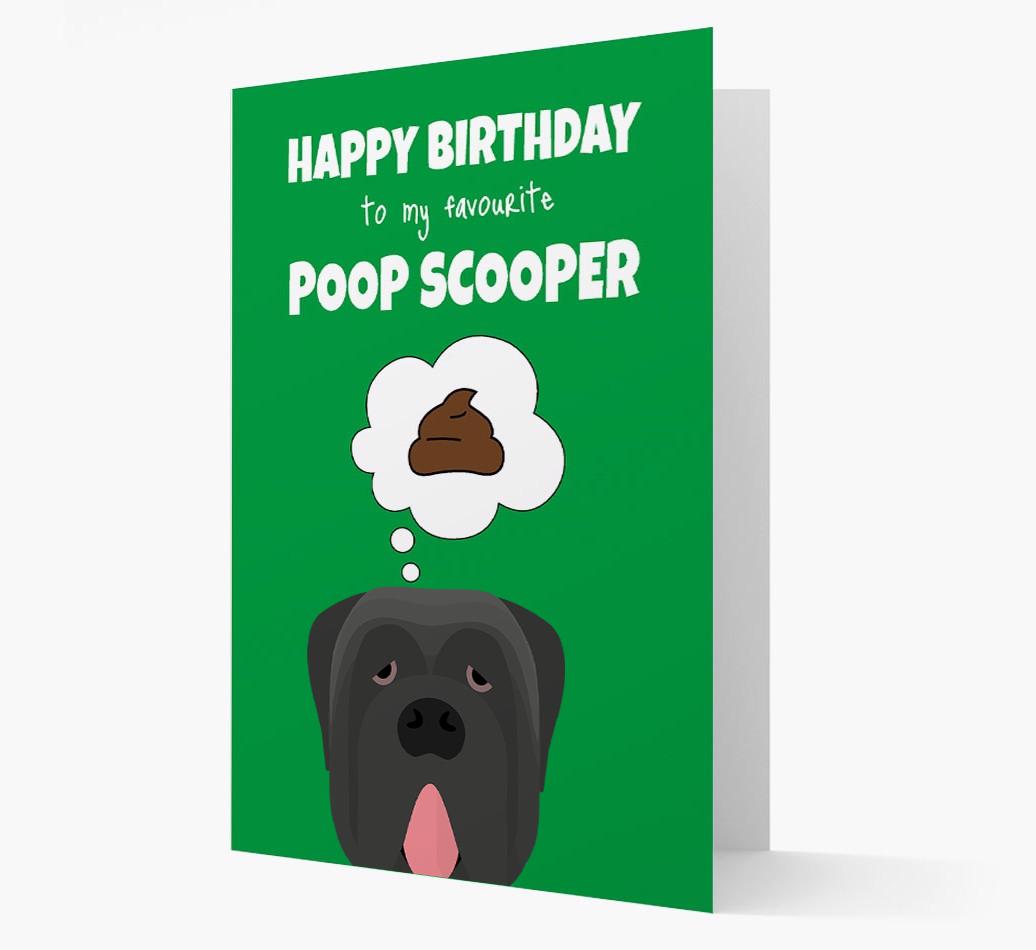 Card 'Poop Scooper' with {breedCommonName} Icon