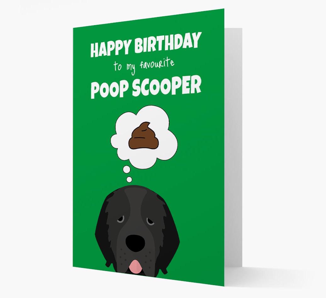 Card 'Poop Scooper' with {breedCommonName} Icon