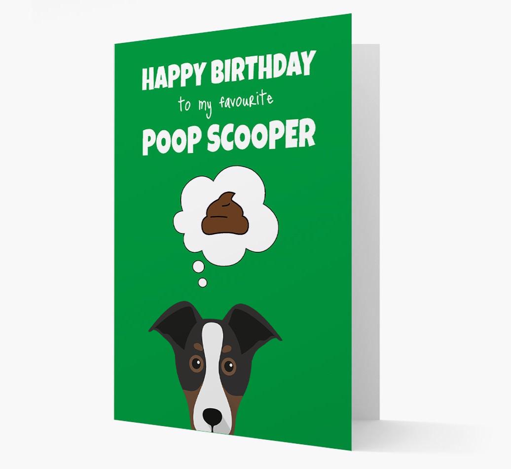 Card 'Poop Scooper' with {breedCommonName} Icon