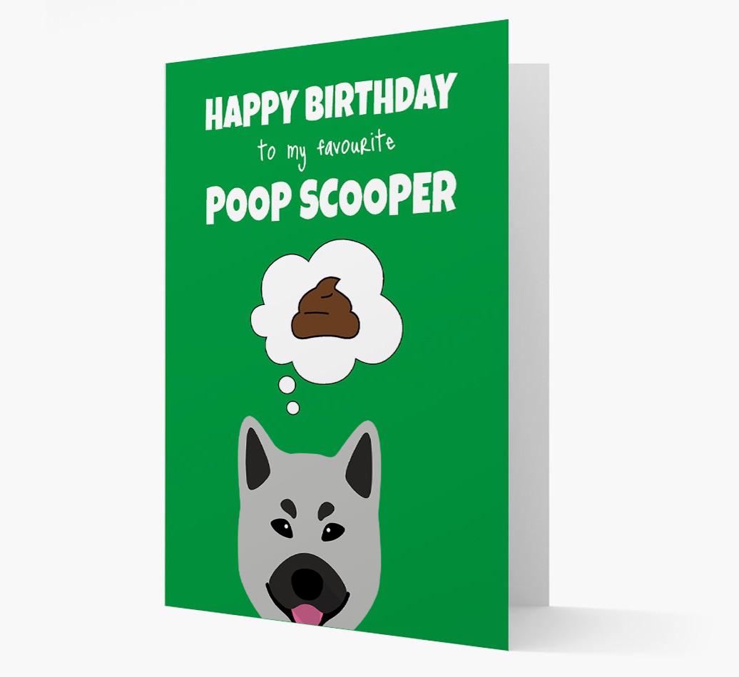 Card 'Poop Scooper' with {breedCommonName} Icon