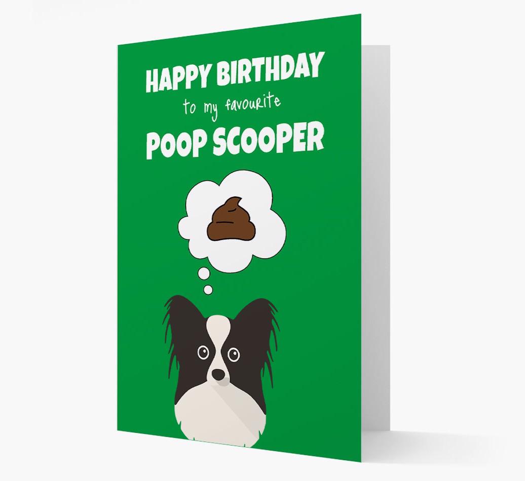 Card 'Poop Scooper' with {breedCommonName} Icon