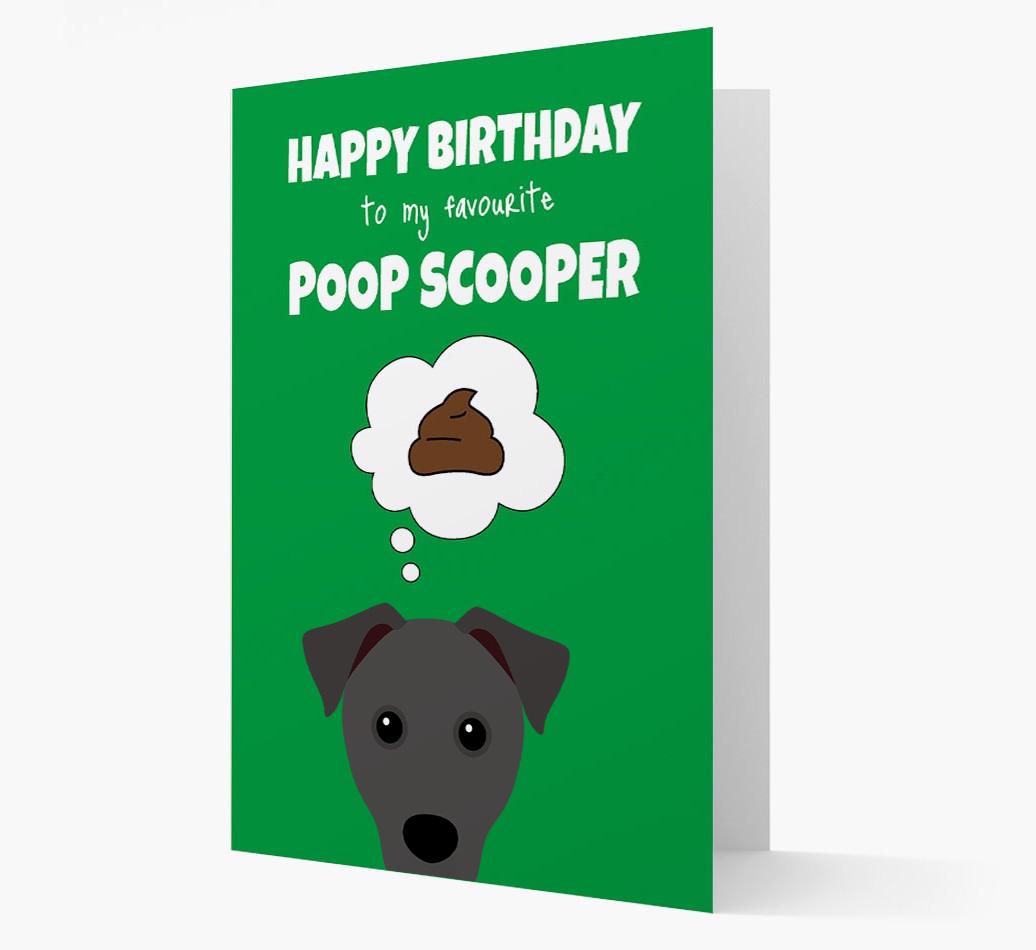 Card 'Poop Scooper' with {breedCommonName} Icon