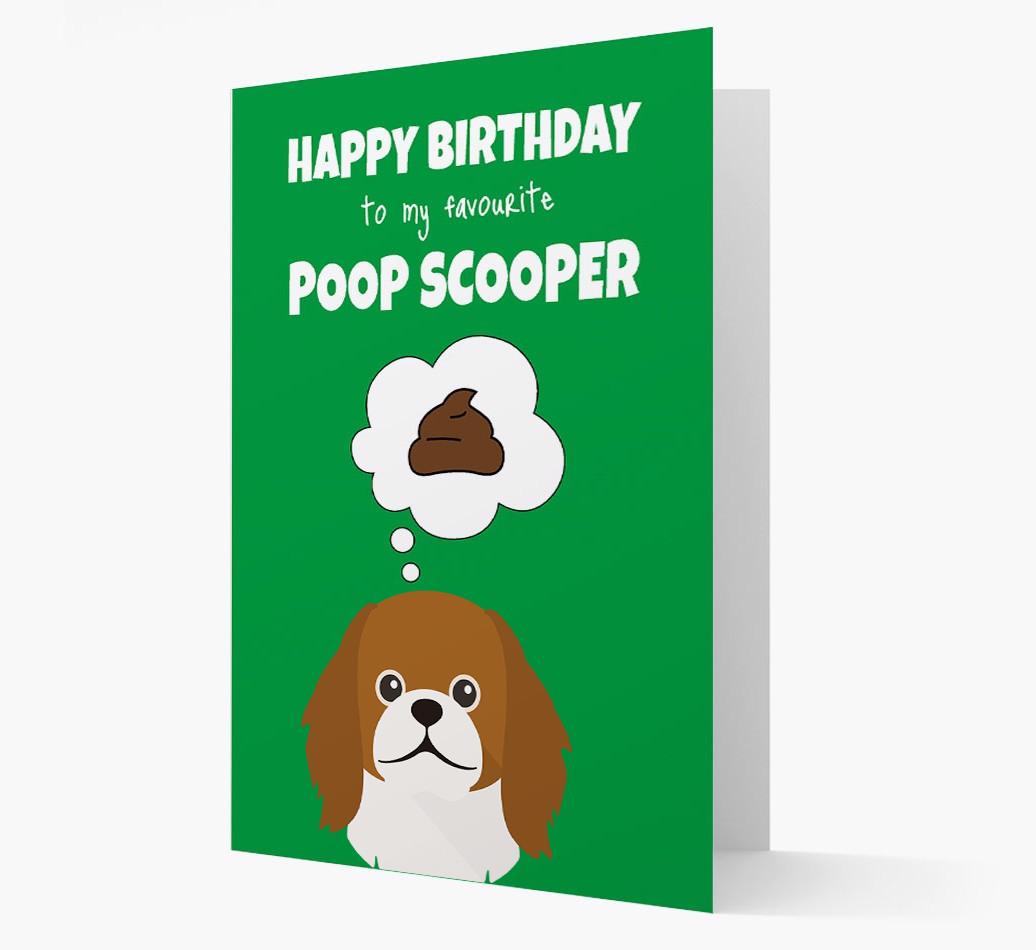 Card 'Poop Scooper' with {breedCommonName} Icon