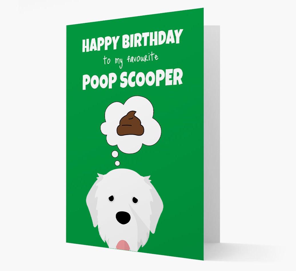Card 'Poop Scooper' with {breedCommonName} Icon
