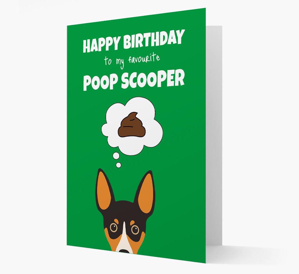 Card 'Poop Scooper' with {breedCommonName} Icon
