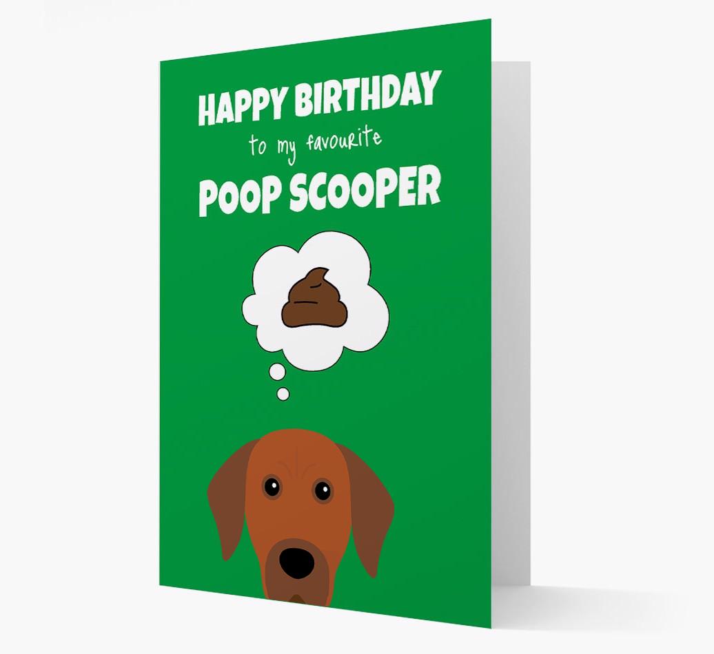 Card 'Poop Scooper' with {breedCommonName} Icon