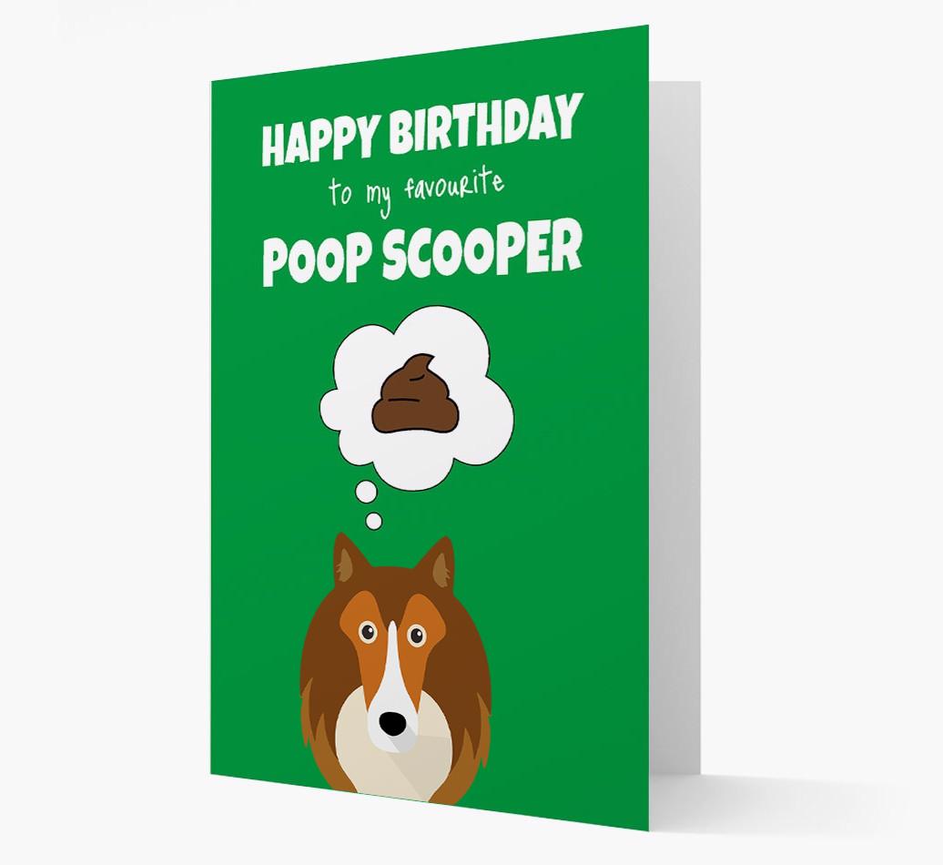 Card 'Poop Scooper' with {breedCommonName} Icon