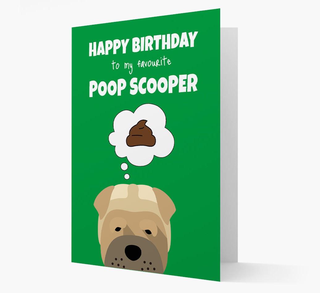 Card 'Poop Scooper' with {breedCommonName} Icon