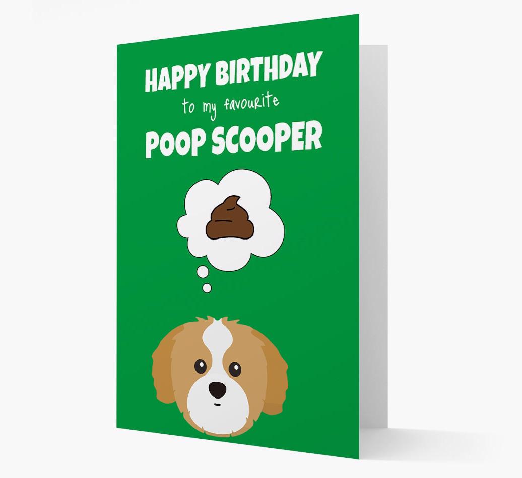 Card 'Poop Scooper' with {breedCommonName} Icon