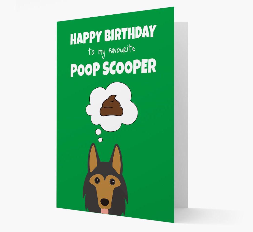 Card 'Poop Scooper' with {breedCommonName} Icon