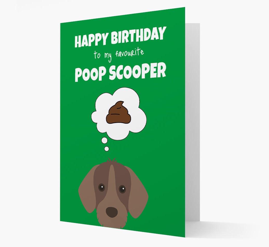 Card 'Poop Scooper' with {breedCommonName} Icon