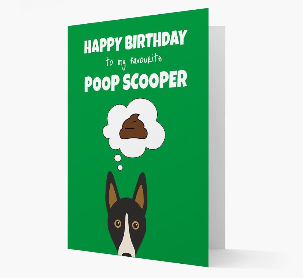 Card 'Poop Scooper' with {breedCommonName} Icon