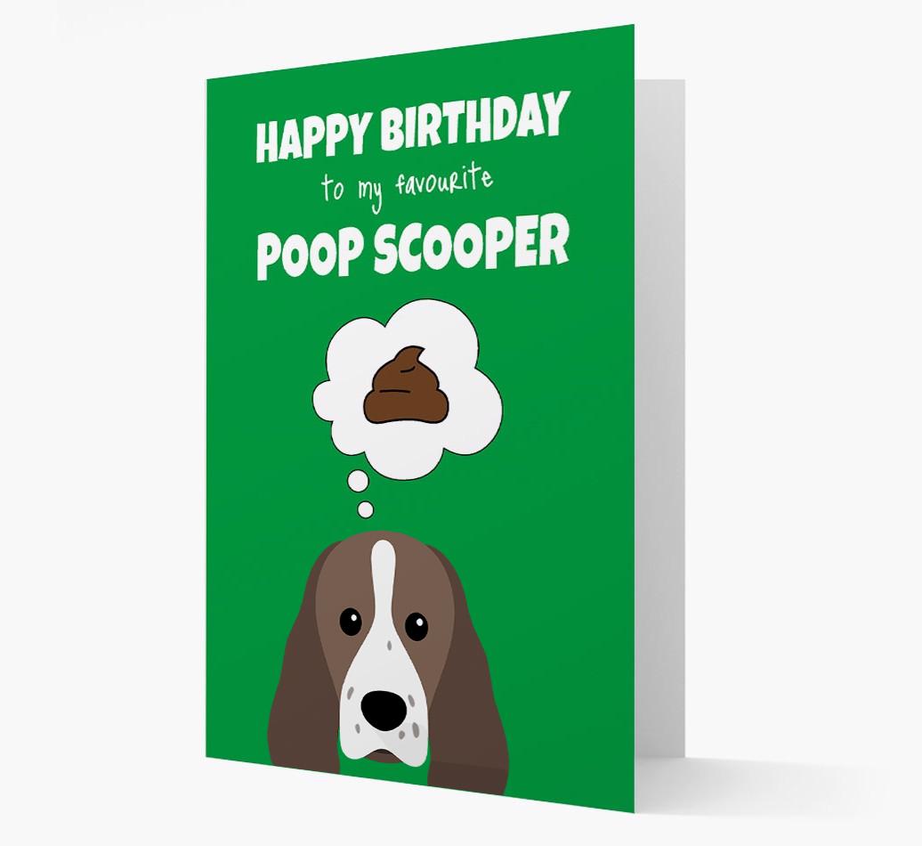 Card 'Poop Scooper' with {breedCommonName} Icon