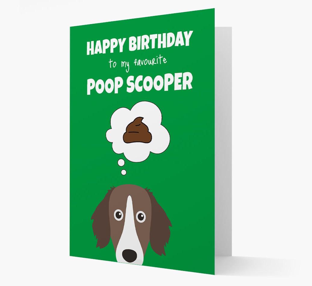Card 'Poop Scooper' with {breedCommonName} Icon