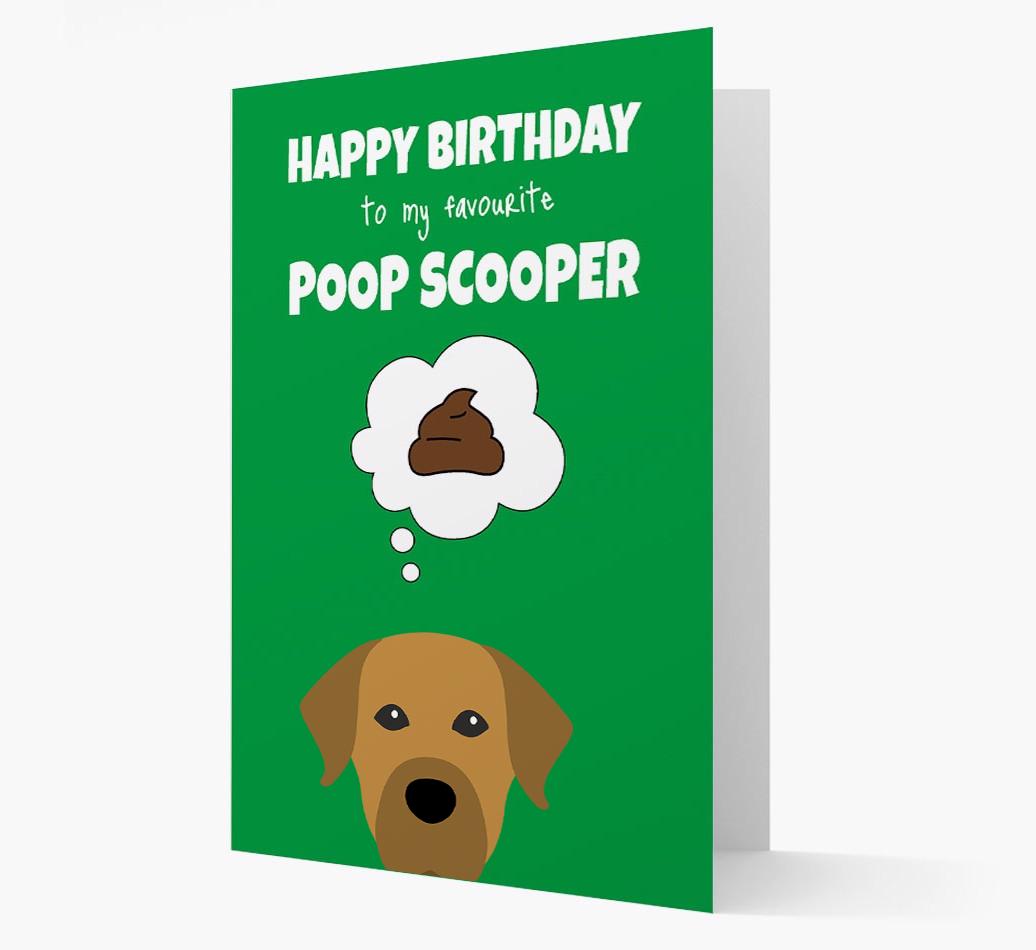 Card 'Poop Scooper' with {breedCommonName} Icon