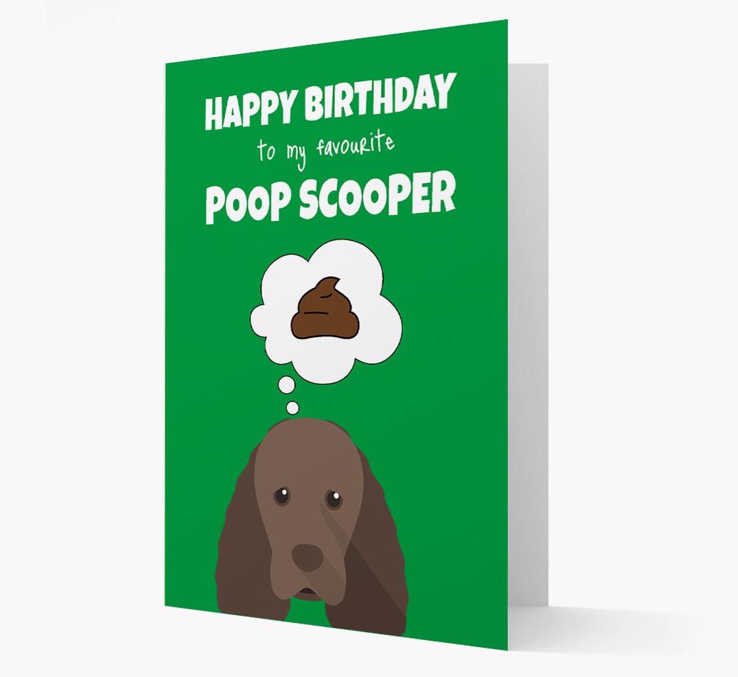 Card 'Poop Scooper' with {breedCommonName} Icon