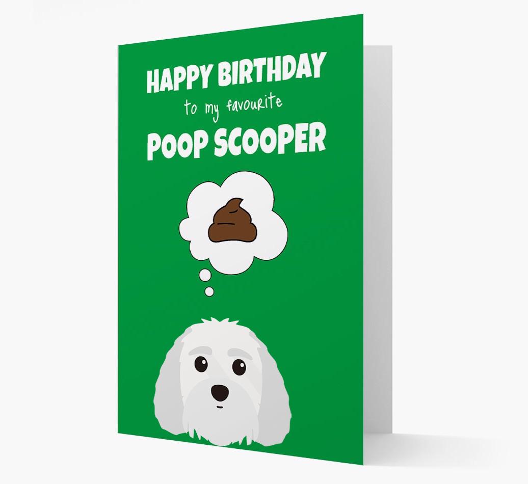 Card 'Poop Scooper' with {breedCommonName} Icon