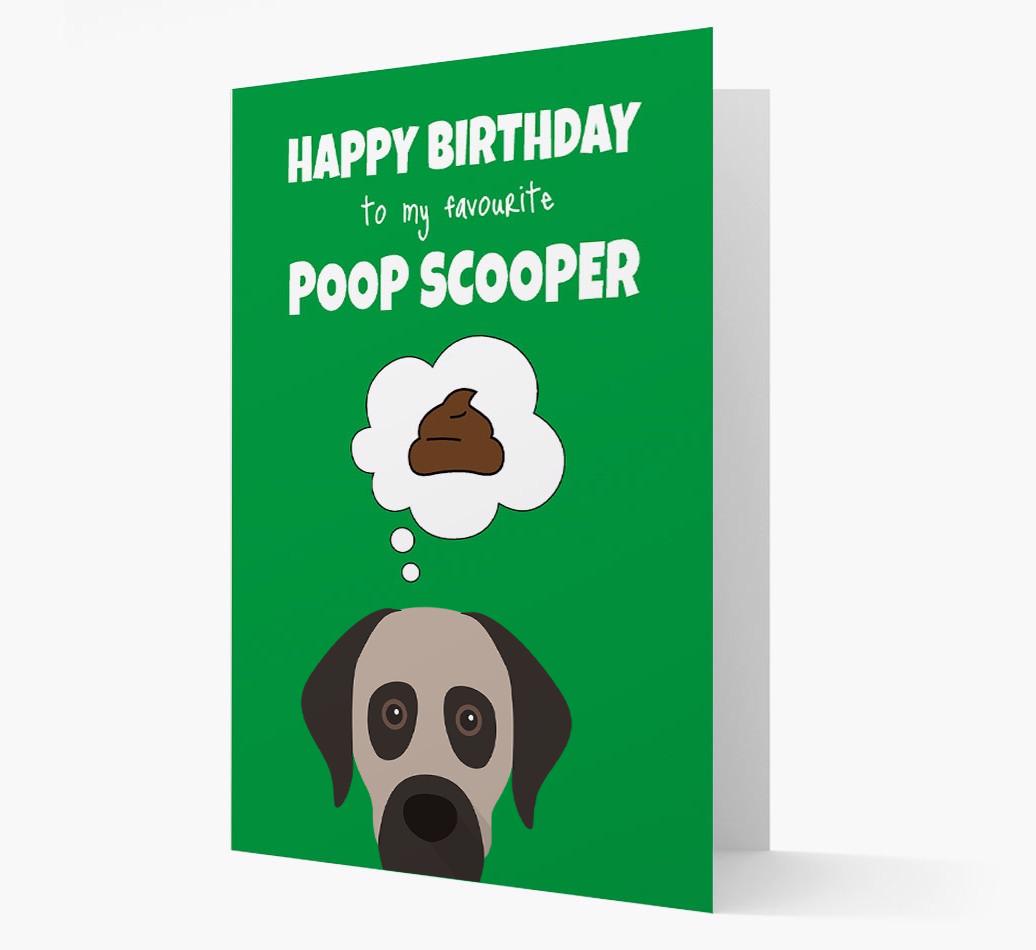 Card 'Poop Scooper' with {breedCommonName} Icon