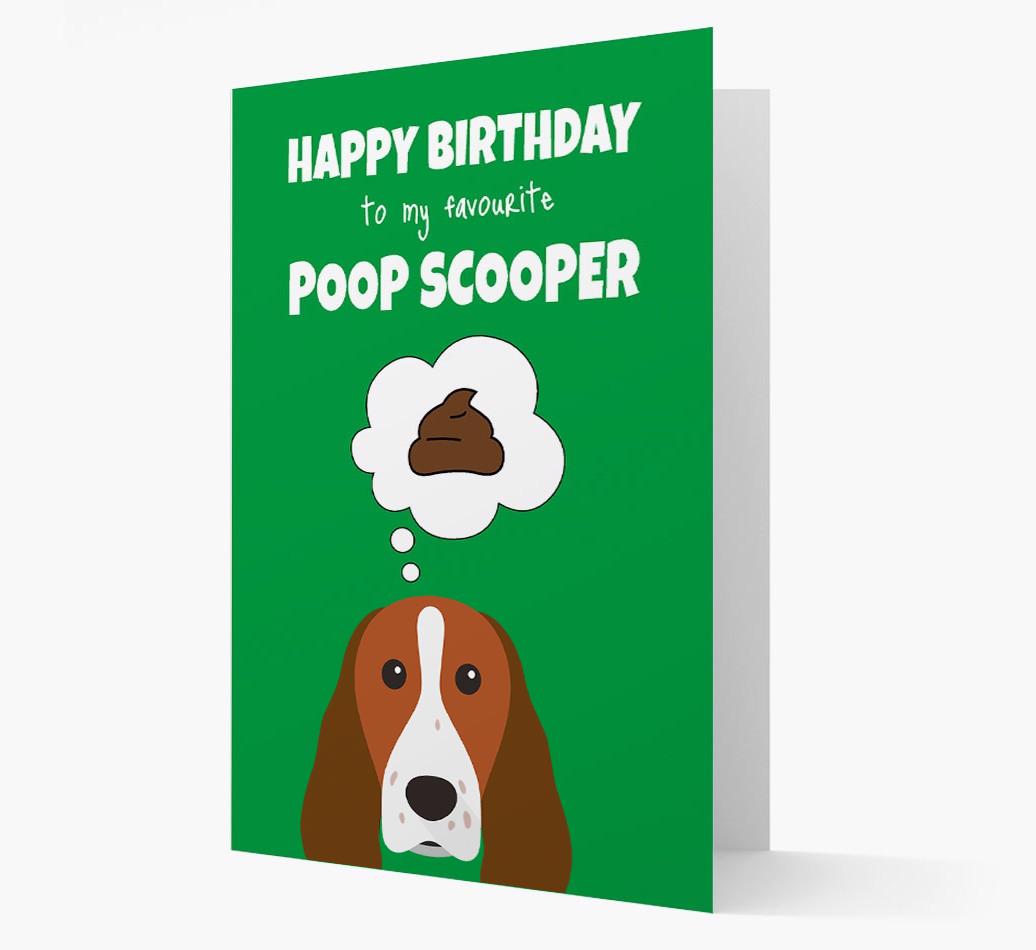 Card 'Poop Scooper' with {breedCommonName} Icon