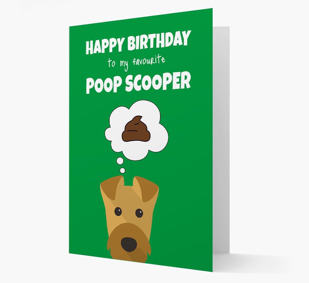 Card 'Poop Scooper' with {breedCommonName} Icon