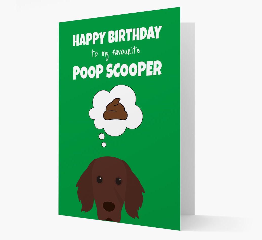 Card 'Poop Scooper' with {breedCommonName} Icon