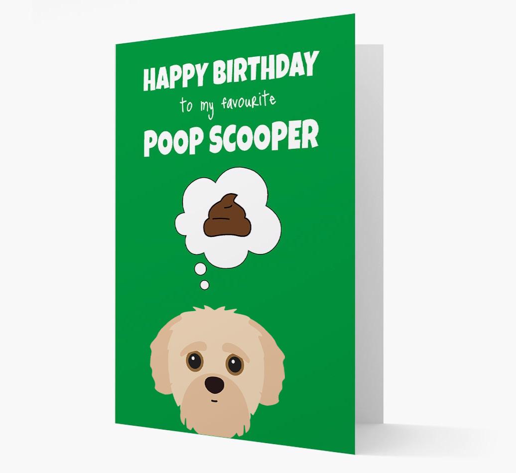 Card 'Poop Scooper' with {breedCommonName} Icon