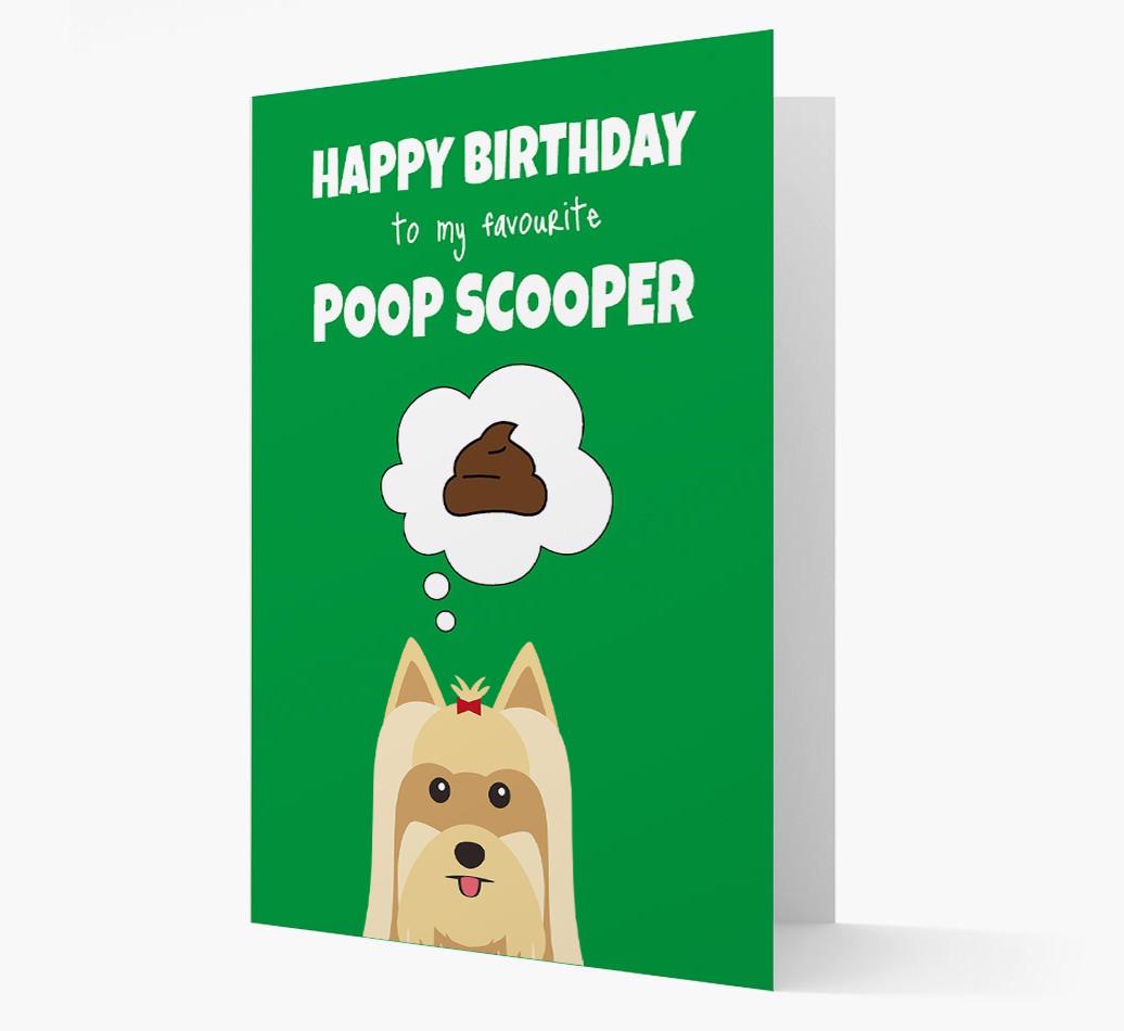 Card 'Poop Scooper' with {breedCommonName} Icon