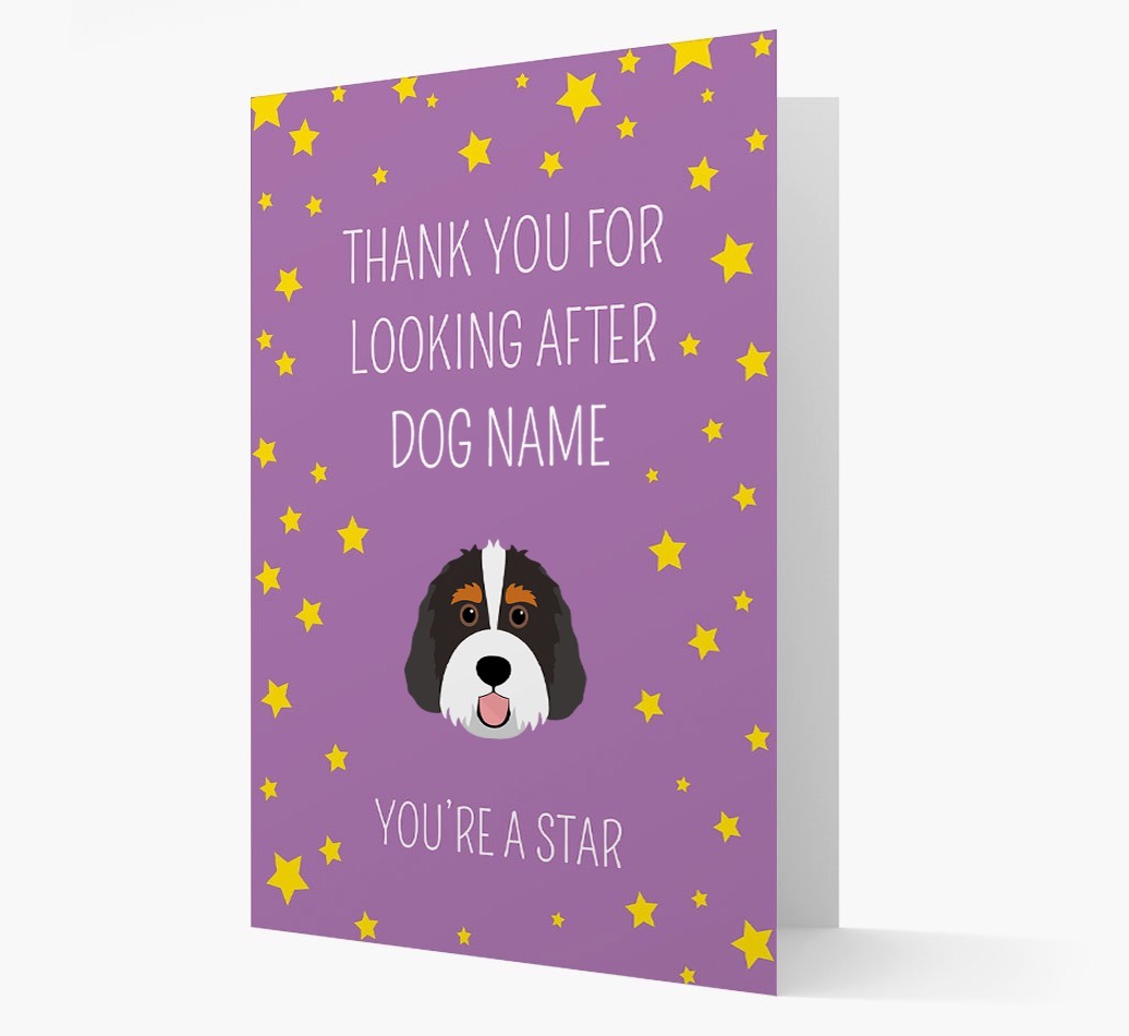 Personalised 'You're A Star' Thank You Card