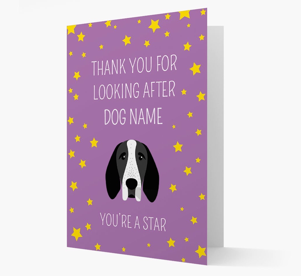 Personalised 'You're A Star' Thank You Card