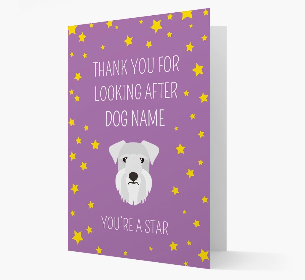 Personalised 'You're A Star' Thank You Card
