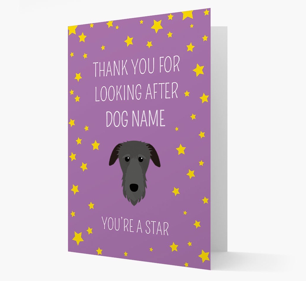 Personalised 'You're A Star' Thank You Card